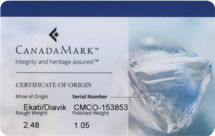 Certified on sale canadian diamonds